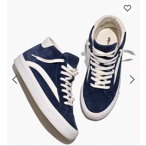 Navy Madewell Sidewalk High-Top Sneakers 7.5